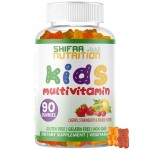 SHIFAA NUTRITION Halal Kids Multivitamin Gummies, 45-90 Days Supply, with All Essential Kids Vitamins. Toddler Vitamins with Vitamin C, D, Zinc, A, E, B6, B12, Biotin | Halal Gummies for Kids
