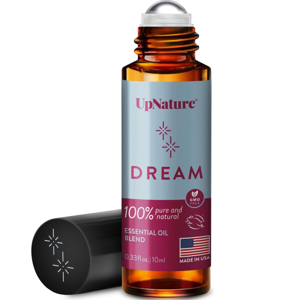 UpNature Dream Sleep Essential Oil Roll On - Natural Sleeping Blend with Lavender, Chamomile Aromatherapy Oils