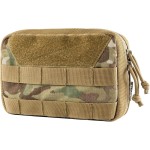 OneTigris Molle Pouch, Tactical Admin Pouch Belt EDC Tool Organizer Zippered Utility Waist Pack 7.5x5x2(Camocolor)
