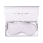 Silk Sleep Mask Light Blocking Luxury 100% Mulberry 19mm Silk Eye Mask Eye Cover Blindfold Ultra Soft Light & Comfy Anti Aging Skin Care with Travel Bag Gift Package