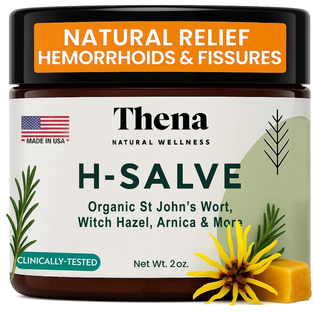 Intense Hemorrhoid Treatment 100% Natural Hemorrhoid Cream & Fissure Ointment Control Organic Lavender Arnica Witch Hazel Fast Healing Maximum Strength, Best with Thena Sitz Bath Soak for Women Men