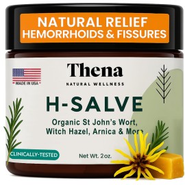 Intense Hemorrhoid Treatment 100% Natural Hemorrhoid Cream & Fissure Ointment Control Organic Lavender Arnica Witch Hazel Fast Healing Maximum Strength, Best with Thena Sitz Bath Soak for Women Men