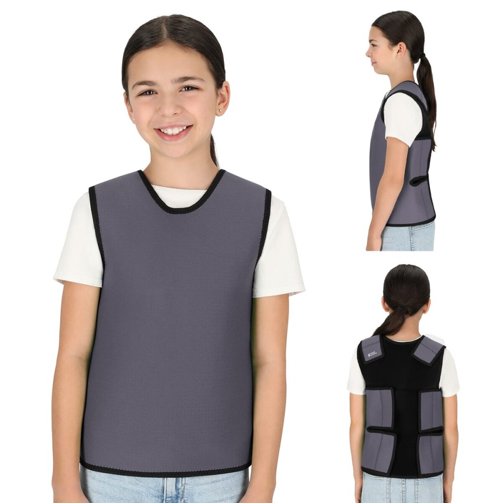 Special Supplies Sensory Compression Vest Deep Pressure Comfort (Grey, Meduim)