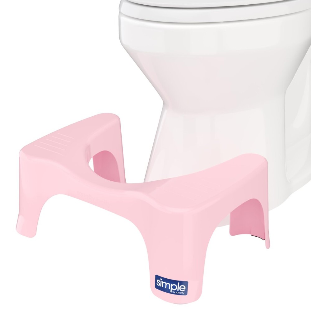 Squatty Potty The Original Bathroom Toilet Stool Curve Lightweight with Sleek and Modern Design, Pink, 7