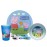Zak Designs 5-Piece Dinnerware Set, Peppa Pig - Durable Plastic & Stainless Steel - Includes Tumbler, 8-Inch Plate, 6-Inch Bowl, Fork & Spoon - Suitable for Kids Ages 3+