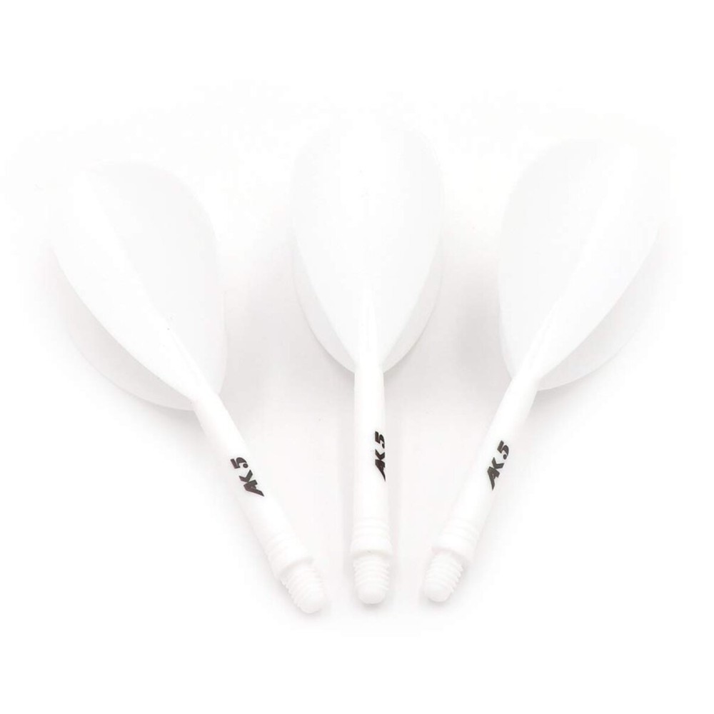 CUESOUL Integrated Dart Shaft and Flights-Pear Shape Dart Flight White