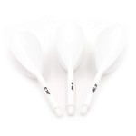 CUESOUL Integrated Dart Shaft and Flights-Pear Shape Dart Flight White