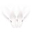 CUESOUL Integrated Dart Shaft and Flights-Pear Shape Dart Flight White