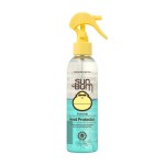 Sun Bum Heat Protector Spray - Leave In Hair Treatment Protects from Heat Styling and Frizz-Causing Humidity - Reduces Blow Dry Time - Vegan and Cruelty Free - UV Protecting - 6 oz