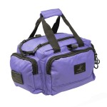 Exos Tactical Range Bag - Medium Size Range Bag for Shooting - Gun Case for Handguns, Ammo Storage, Tactical Backpack, Molle Webbing, Free Subdued USA Patch, Designed in the USA (Purple)