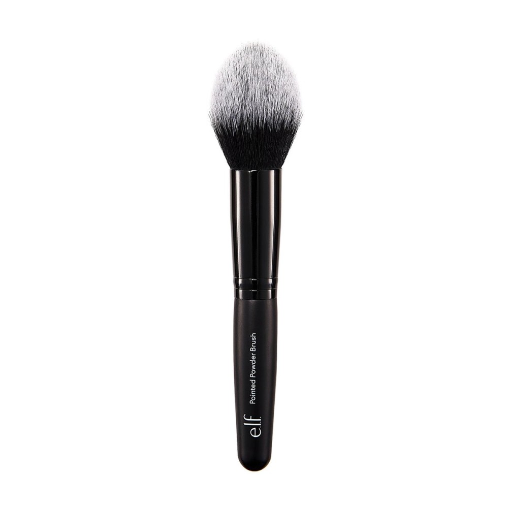 e.l.f. Pointed Powder Brush, Makeup Tool With Tapered End For Flawless Contouring & Highlighting, Vegan & Cruelty-Free