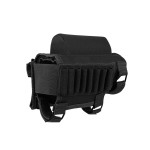 AIRSSON Rifle Cheek Riser Tactical Rifle Cheek Rest Holder with 2 Molle Pouch for 8 Grid Shells and 2 Different Heights Cheek Pad .22 .223 Cal .308 30-06 .300 .303 & 7.62mm