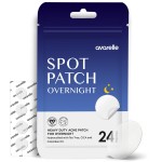AVARELLE Spot Pimple Patches for Face | Good Night Acne Cover | Hydrocolloid with Tea Tree Oil | Acne Spot Treatment (12-14 mm, 24 ct)