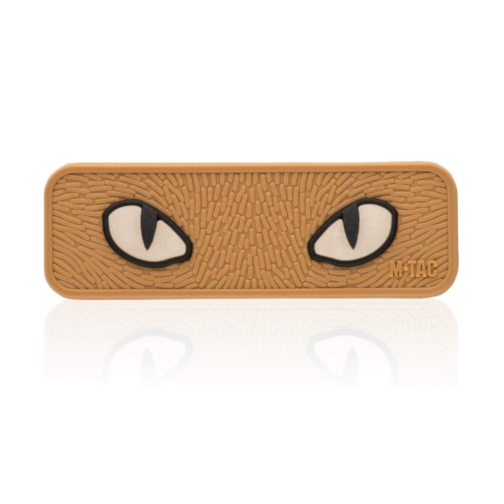 M-Tac Cat Eyes Morale Patches Tactical Patch Military Combat Hook Fasteners (Coyote-PVC)