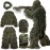 MOPHOTO 5 in 1 Ghillie Suit 3D Camouflage Hunting Suits - Jacket, Pants, Hood, Carry Bag for Adults & Youth, M/L/XL/XXL