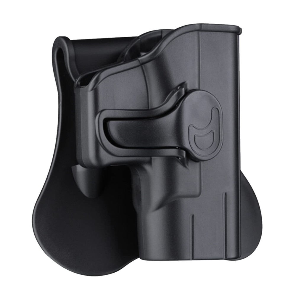 M&P Shield 9mm Holster, OWB Paddle Holster fit 3.1 Barrel M&P Shield Plus 9mm/40, M&P 9mm/40 Shield 2.0, Adjustable Cant Gun Holster with Fast Release - Right Handed
