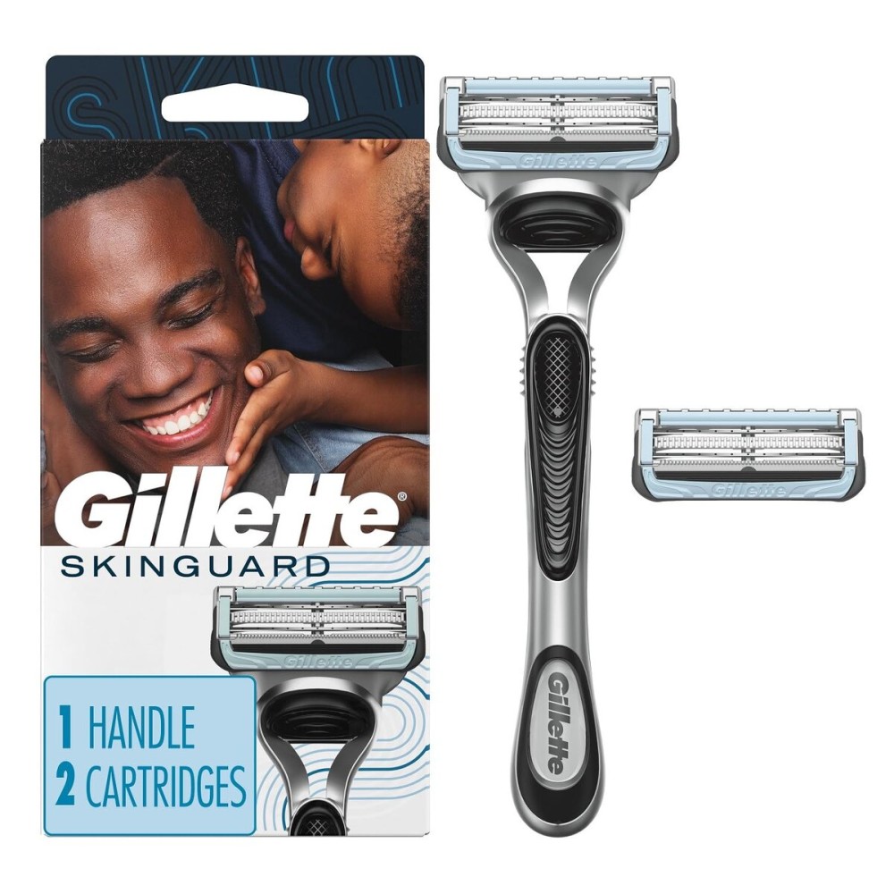 Gillette SkinGuard Men\'s Razor Handle + 2 Blade Refills