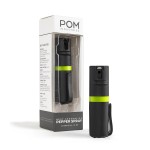 POM Pepper Spray Pocket Clip, Quick Flip Top Safety, Maximum Strength OC Formula with UV Marking Dye, Safe Compact and Tactical Design for Everyday Carry, 25 Bursts, 10 ft Range, 0.5 fl oz