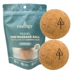 Rawlogy Travel Cork Massage Ball | Lightweight, Sustainable Alternative to Lacrosse Ball for Muscle Pain Relief (1.9 Inch (Pack of 2), Sanded Cork)