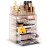 Sorbus Acrylic Makeup Organizer Set, 6-Drawer Vanity & Countertop Cosmetic Storage with Small & Wide Compartments, Glitter Makeup Storage for Brushes, Jewelry - Holiday Gift for Women & Teens