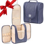 BOACAY Hanging Travel Toiletry Bag for Women and Men, Makeup Bag, Bathroom & Shower Organizer Kit for Accessories, Cosmetics, Travel Essentials
