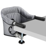 Hook On Chair, Portable Table High Chair, Folding Compact Baby Seat with Storage Bag for Indoor/Outdoor(Grey)