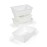 Humble Crew Toy Storage Bins for Kids, Set of 4, White, Large - Sturdy, Colorful Plastic Storage Bins for Classroom, Playroom, Nursery, and More - Premium Toddlers Toy Organizer Bins