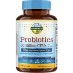 Terranics Probiotics 60 Billion CFU, 20 Strains, 60 Veg Capsules, Prebiotics & Probiotics, Shelf Stable Probiotic Supplement for Men & Women, Digestive & Immune Health, Non-GMO, NO Soy, Dairy & Gluten