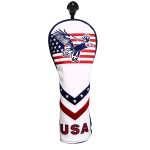 USA Eagle Golf Hybrid Head Covers with Interchangeable Number Tag UT Cover Golf Builder