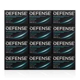 Defense Soap 12pk All Natural Oatmeal Bar Soap for Men | Made by Wrestlers with Tea Tree Oil & Eucalyptus Oil to Promote Healthy Skin