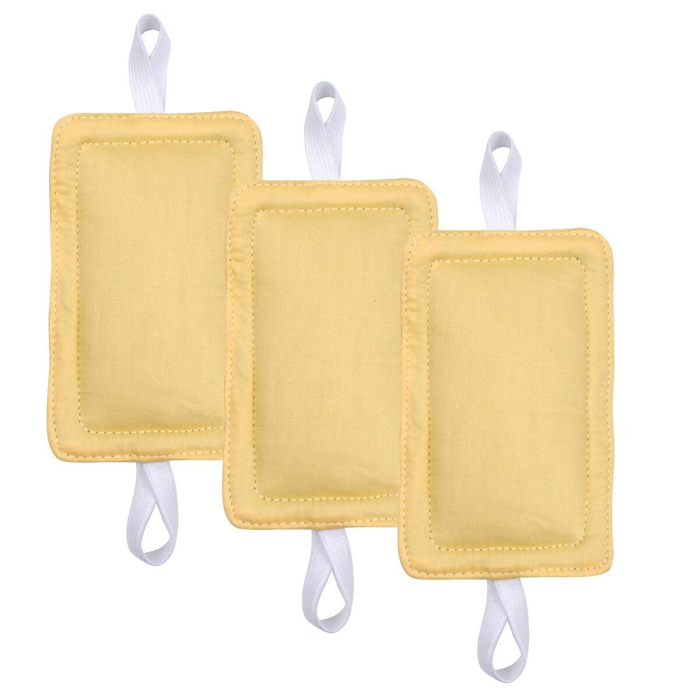 Door Silencer Door Jammer Door Closer Cushion Nursery Door Silencer Door Latch Cover 3 Pack for Noise Reducing Quiet Doors Baby Toddler Safety 3.25 x 5.5 Inch (New Yellow)