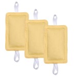 Door Silencer Door Jammer Door Closer Cushion Nursery Door Silencer Door Latch Cover 3 Pack for Noise Reducing Quiet Doors Baby Toddler Safety 3.25 x 5.5 Inch (New Yellow)