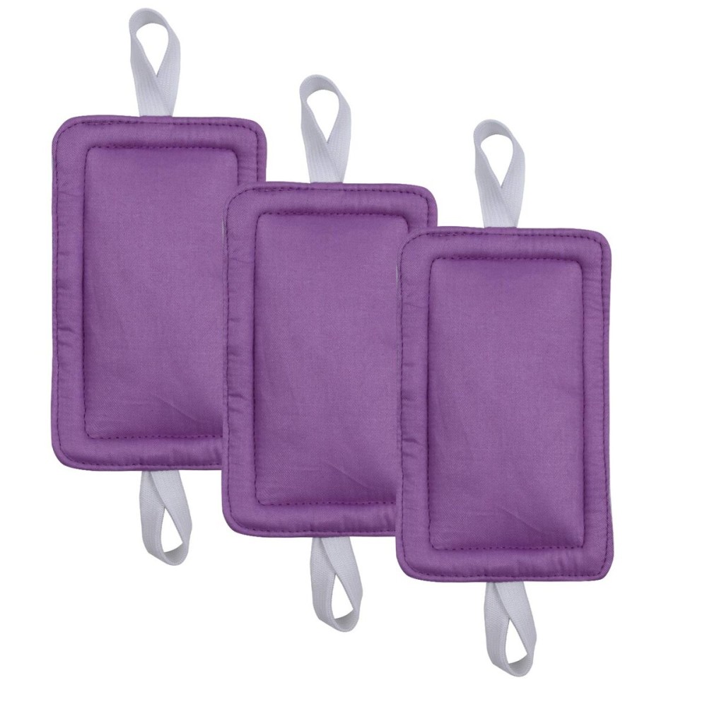 Door Silencer Door Jammer Door Closer Cushion Nursery Door Silencer Door Latch Cover 3 Pack for Noise Reducing Quiet Doors Baby Toddler Safety 3.25 x 5.5 Inch (New Purple)