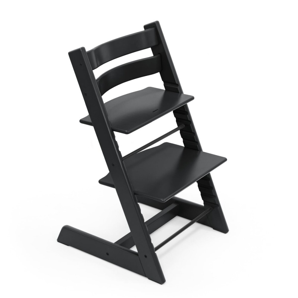 Tripp Trapp Chair from Stokke, Black - Adjustable, Convertible Chair for Toddlers, Children & Adults - Convenient, Comfortable & Ergonomic - Classic Design