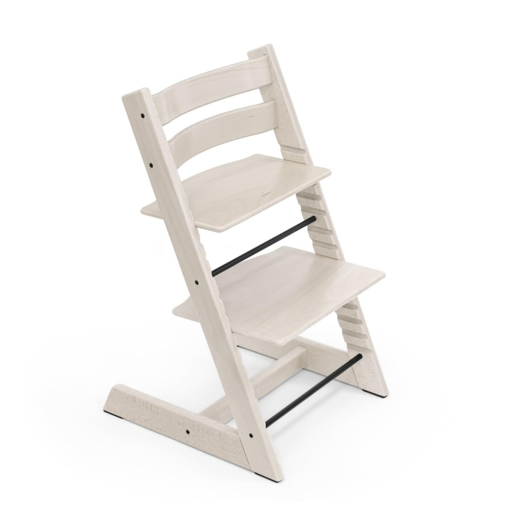 Tripp Trapp Chair from Stokke, Whitewash - Adjustable, Convertible Chair for Toddlers, Children & Adults - Convenient, Comfortable & Ergonomic - Classic Design