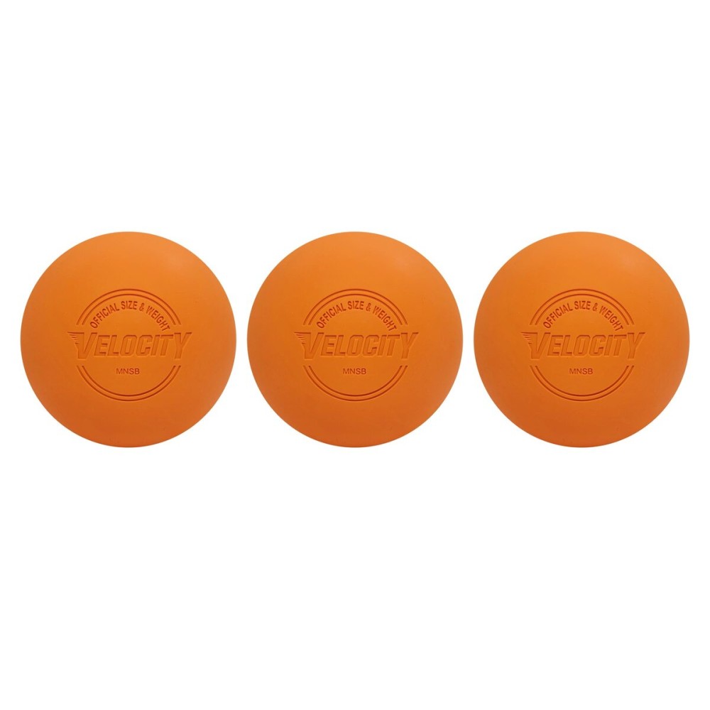 Velocity Practice Lacrosse Balls - 1, 2, 3, 6, 12, 18, 24, 36, 60 and 120 Packs - Official Size and Weight - Orange