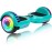 SISIGAD Scooters for Kids Ages 7-12, with Built-in Bluetooth Speaker and 6.5 Colorful Lights Wheels, Safety Certified Self Balancing Scooter(Green)