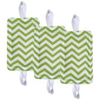 Door Silencer Door Jammer Door Closer Cushion Nursery Door Silencer Door Latch Cover 3 Pack for Noise Reducing Quiet Doors Baby Toddler Safety 3.25 x 5.5 Inch (Green Chevron)
