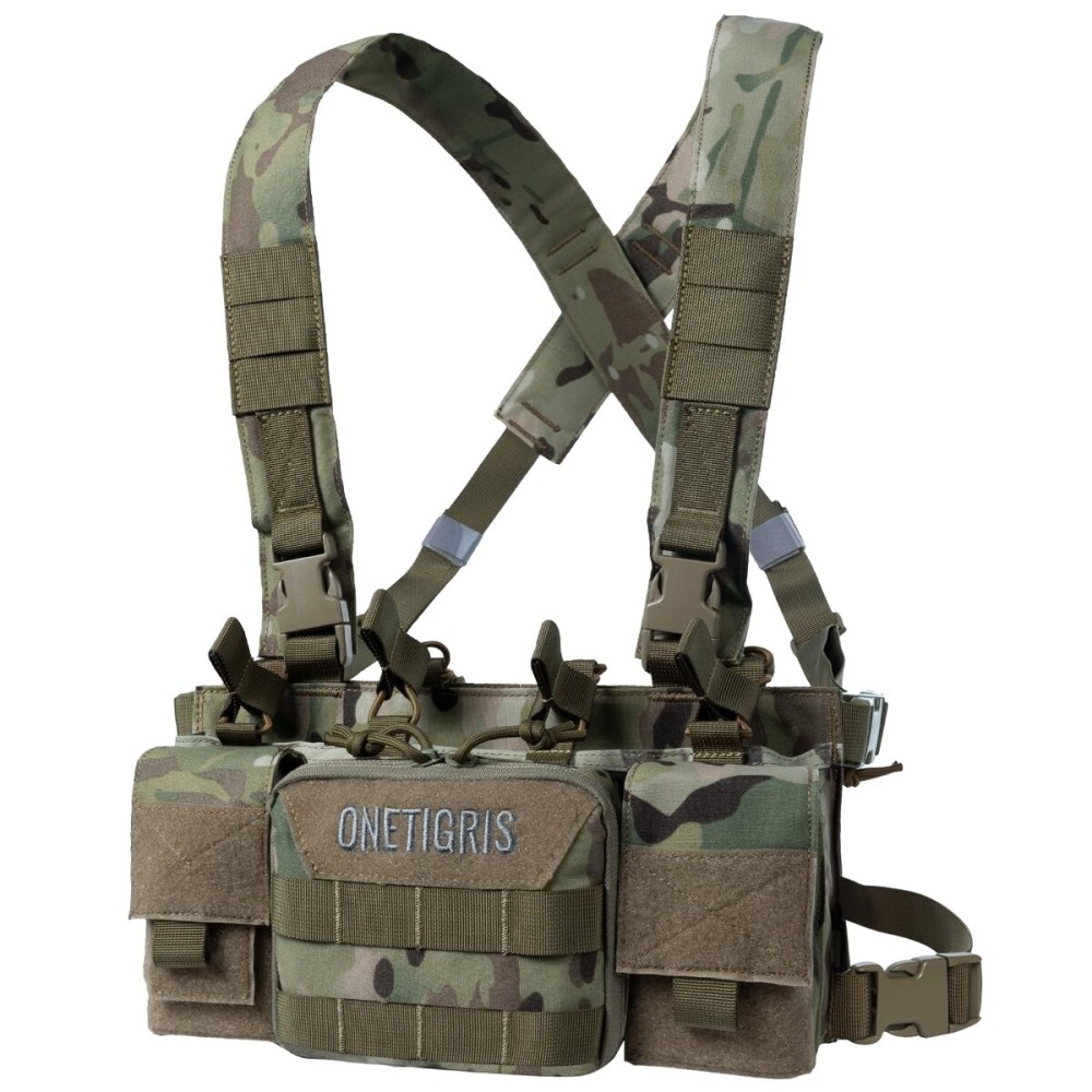 OneTigris Vulture Chest Rig, MOLLE Chest Rigs Tactical Chest Rig Dangler Pouch Utility Admin Pouch IFAK Medical Organizer