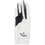 Callaway Golf Men\'s Weather Spann Golf Glove(White, Single, Small, Prior Gen Model , Cadet (Shorter Fingers), Worn on Left Hand)