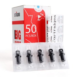 Stigma 10 (3RL) Bugpin Tattoo Cartridges Disposable Tattoo Cartridge Needles with Membrane Safety Cartridges for Tattoo Artists Round Liner 50Pcs Super Value Pack EN05-50-1003RL