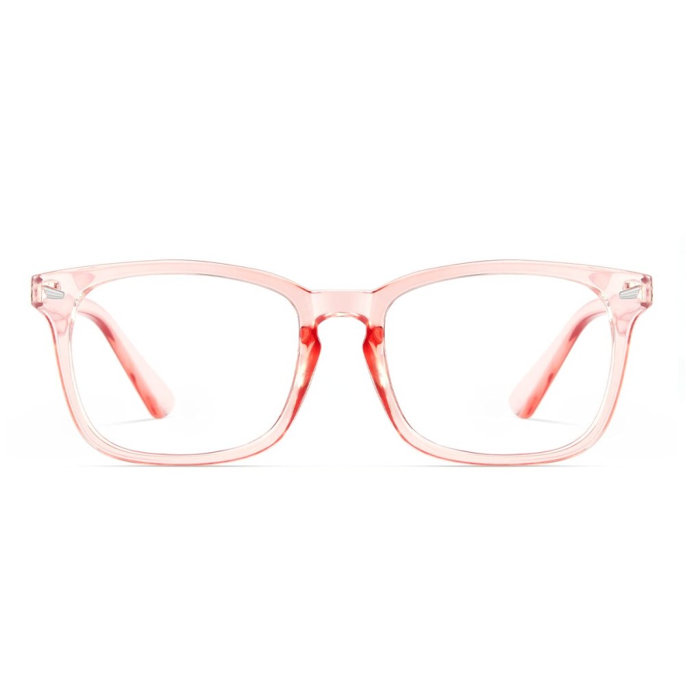 Cyxus Pink Red Computer Blue Light Blocking Nerd Candy Glasses for Women, Anti Eye Strain Eyewear UV Headaches for Digital Screens