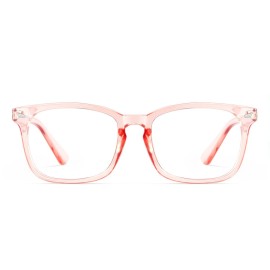 Cyxus Pink Red Computer Blue Light Blocking Nerd Candy Glasses for Women, Anti Eye Strain Eyewear UV Headaches for Digital Screens