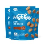 HighKey Low Carb Snickerdoodle Cookie - Keto Snacks Diabetic Desserts Diet Friendly Food Gluten Free Zero Carbs Treat Cinnamon Sweets Healthy Snack Foods Almond Flour Sugar Free Cookies 3Pack