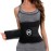 MERMAID\'S MYSTERY Waist Trimmer with Back Support Bars - Sweat Enhancing Fitness Belt for Men & Women - Extra Core Comfort & Premium Quality - Black S