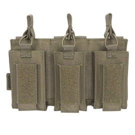 EXCELLENT ELITE SPANKER Open-Top Single/Double/Triple Molle Mag Pouch for M4 M14 M16 AK AR Elastic Rifle Magazines for Pistol Mag Pouch(Ranger Green)