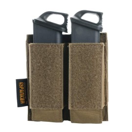 EXCELLENT ELITE SPANKER Tactical Open Top Double/Triple Pistol Mag Pouch for Glock M1911 92F Magazines 40mm Grenade(Coyote Brown)