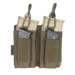 EXCELLENT ELITE SPANKER Open-Top Single/Double/Triple Molle Mag Pouch for M4 M14 M16 AK AR Elastic Rifle Magazines for Pistol Mag Pouch(Ranger Green)