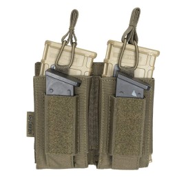 EXCELLENT ELITE SPANKER Open-Top Single/Double/Triple Molle Mag Pouch for M4 M14 M16 AK AR Elastic Rifle Magazines for Pistol Mag Pouch(Ranger Green)