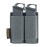 EXCELLENT ELITE SPANKER Tactical Open Top Double/Triple Pistol Mag Pouch for Glock M1911 92F Magazines 40mm Grenade(Grey)